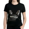 thumbnail image 1 of Cotton Short Sleeve T-Shirt with Fun Chocolate - Covered Horns Design and 'BIRTHDAY' Text - Perfect for Celebrating Special Occasions, 1 of 5