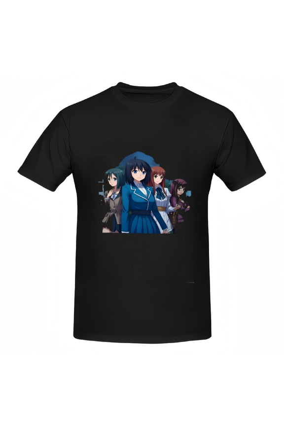 Cotton Short Sleeve T-Shirts for Women - Vibrant Anime Style Tee Tops with Unique Character Designs Perfect for Casual Wear