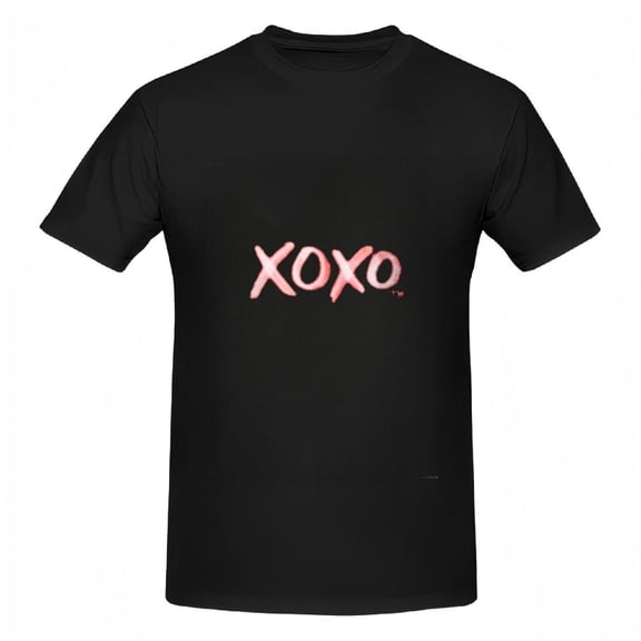 Cotton Short Sleeve Tee for Women - Stylish Black T-Shirt with Pink & White Design Perfect for Casual Wear
