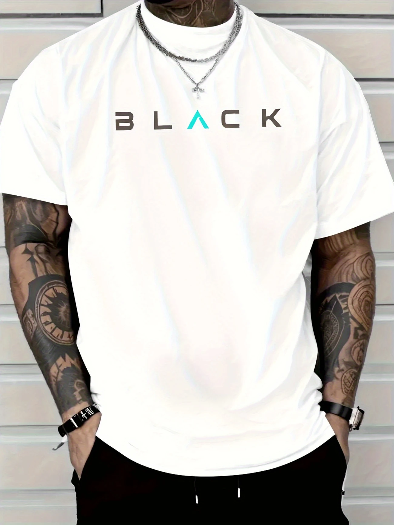 All-Over Words Printed Short Sleeve Shirt main image 1