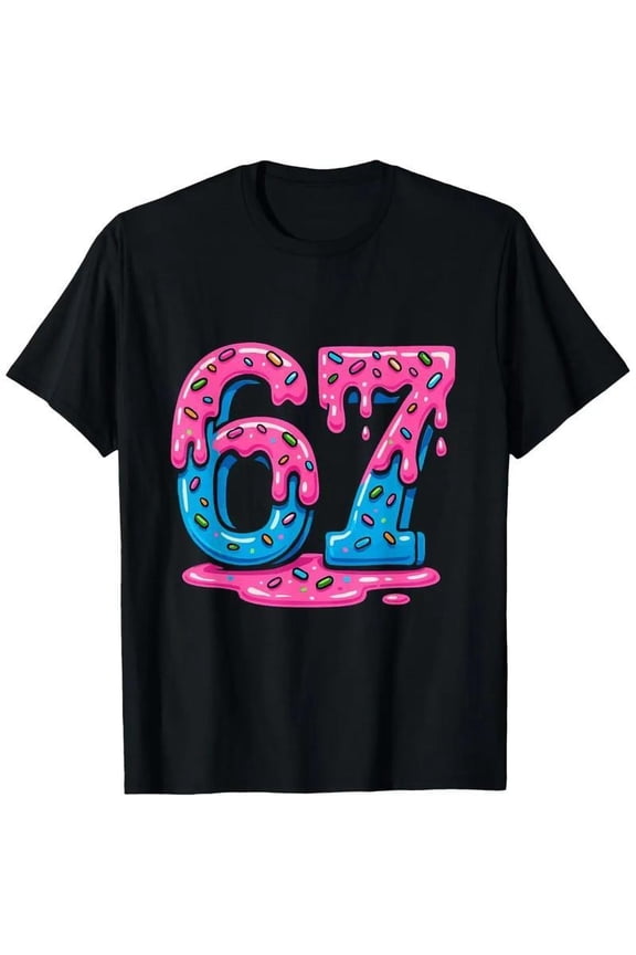 [Cotton] Six Seven Ice Cream Drip T-Shirt Clothes All Size S-5Xl