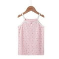 thumbnail image 1 of Cotton Sleeveless Cami Top Girls Soft Stretch Spaghetti Strap Undershirts Tank Camisole for Girls 1T-10T (5 Years, Pink 01), 1 of 3