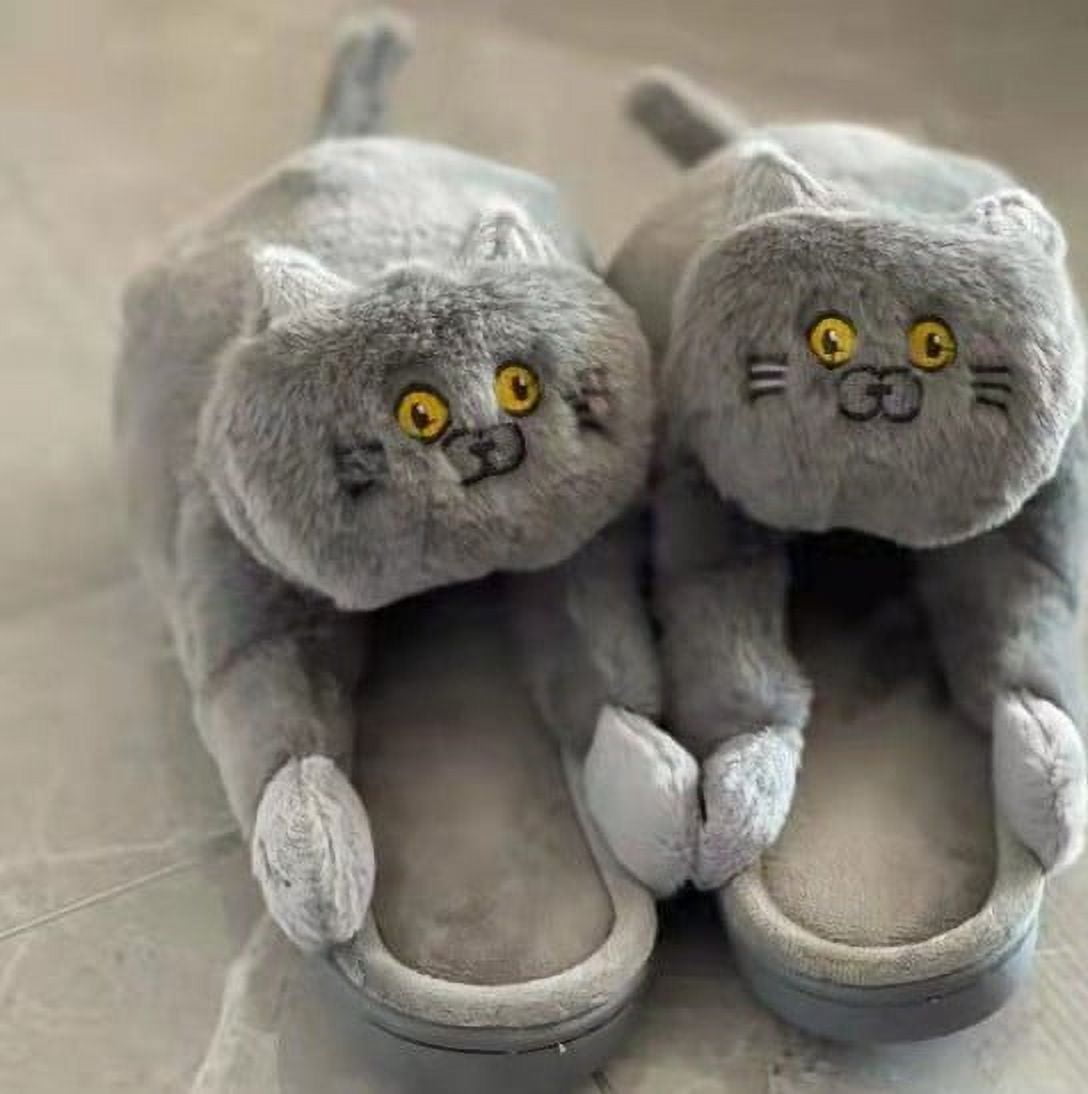 Amoretu Indoor Slippers for Women Cute Cat Paw Fuzzy Home Warmer  Shoes-Coffee | Catch.com.au