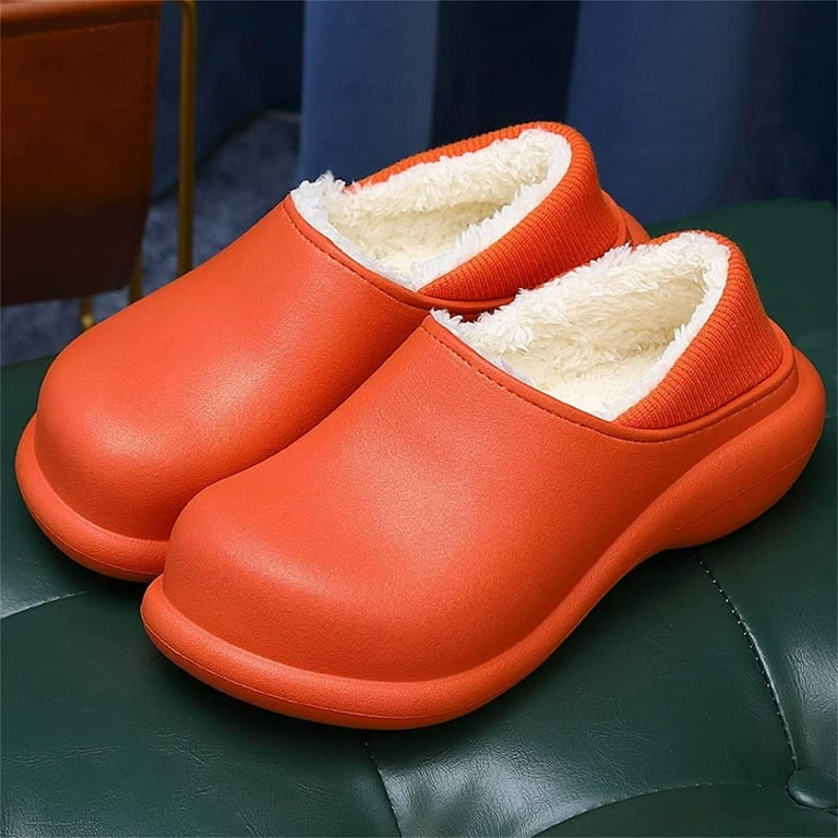Cotton Slippers Women Winter Waterproof Home Warm Indoor Non-slip