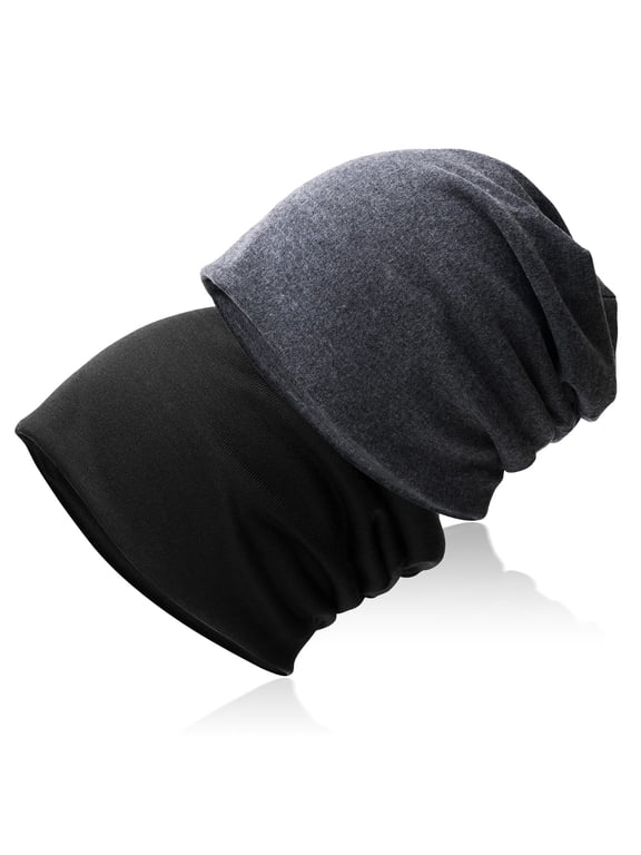 Cotton Slouchy Beanie Hat Stretch Hip-Hop Warm Skull Caps Unisex Baggy Lightweight Beanie for Women