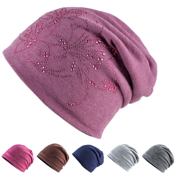 Cotton Slouchy Chemo Beanies, Chemo Cap Headwear Cancer Hats for Women with Hair Loss