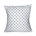 thumbnail image 1 of Cotton Small Polka Dots Decorative Throw Pillow/Sham Cushion Cover Navy on White, 1 of 2