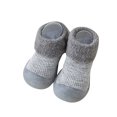 thumbnail image 1 of Baby Cotton Sock Shoes Non Floor Soft Rubber Sole Sock Shoes Walking Shoes for Toddler Girls Boys 18-24 Months, 1 of 4