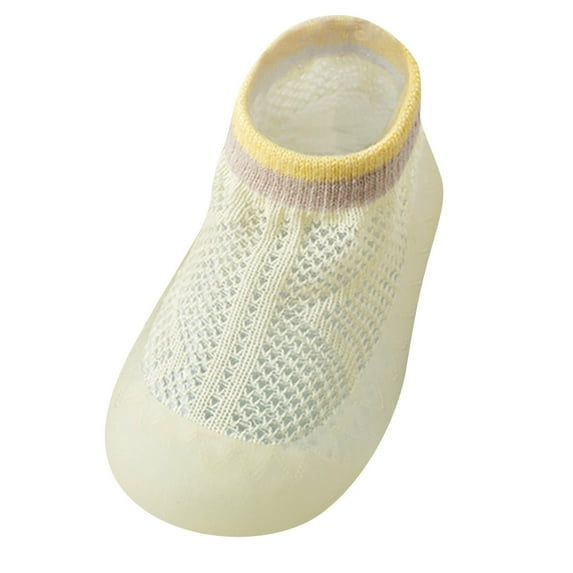 Cotton Sock Shoes Non Skid Slipper Soft Sole Sneakers Boys Girls Walking Socks Shoes for Baby Girls Boys 7-12 Months