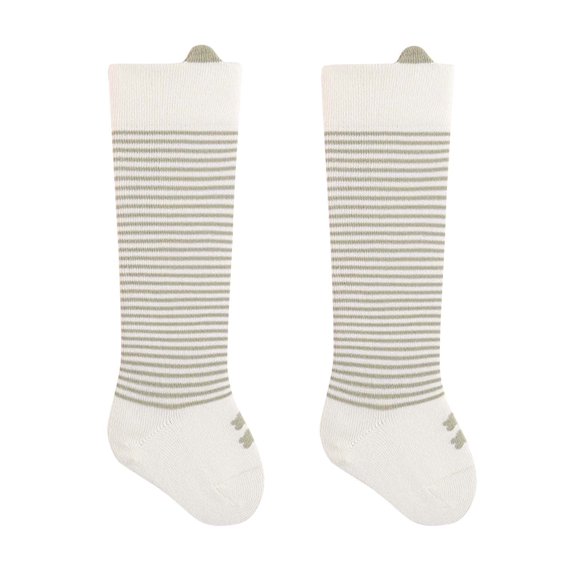 Cotton Socks for Toddlers Kids 0-3 Years Thigh-High Stockings Newborn Boys & Girls Cute Stripe Printed Over the Knee Long Tube-Sock