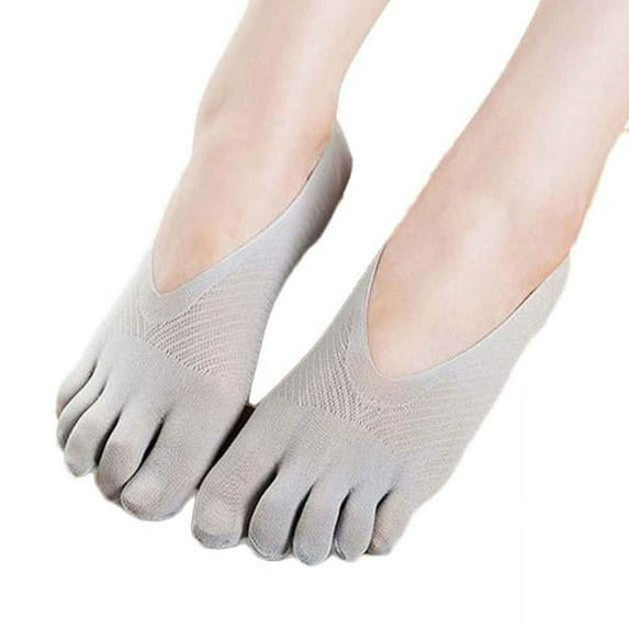 Cotton Socks for Women Ankle Thin, Arrival Five Toe Sock Slippers Invisibility for Color Socks New Hiking Socks for Women Style B-120 Gray One Size