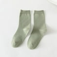 thumbnail image 1 of Cotton Socks for Women Ankle Thin New Womens Crew Socks Casual Socks Athletic Socks Style B-49 Green One Size, 1 of 5