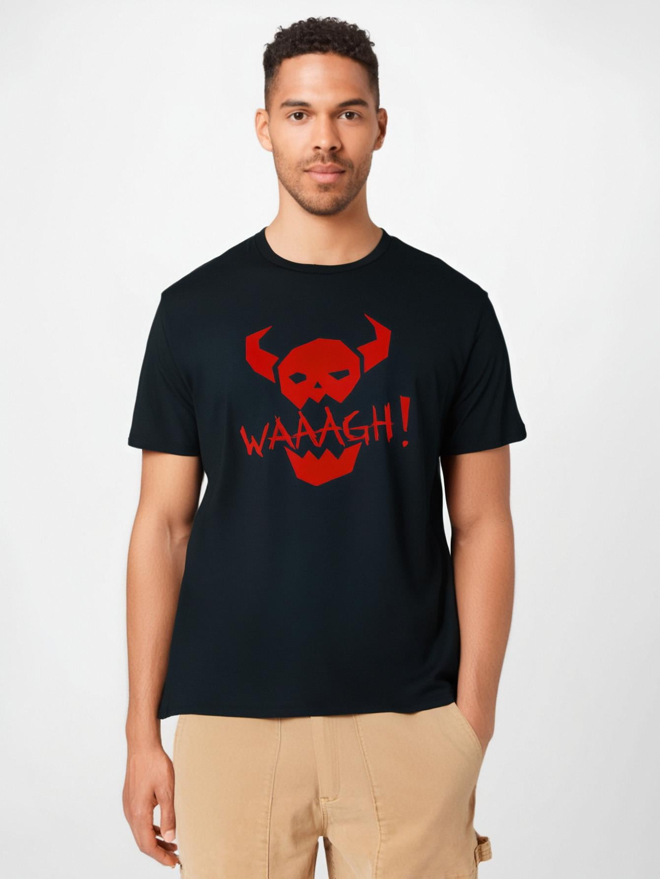 Cotton Soft Ork WAAAGH! T-Shirt, Breathable, Fun Design, DIY, Men's ...