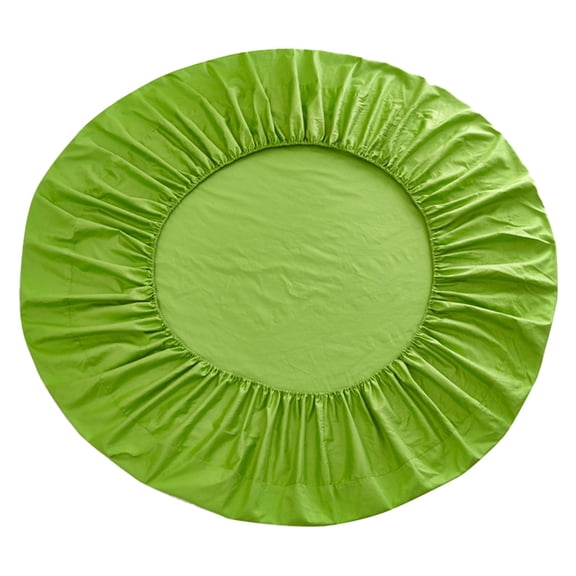Cotton Solid Color Round Mattress Cover Da, Round Bed Sheet 25Cm Depth Pocket 200*200Cm Solid Color Sheets Light