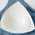 thumbnail image 1 of Cotton Sports Bra Women Back-Smoothing Bra Feature V-Neck Padded Bra Style W-1814 Blue L, 1 of 8