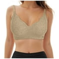 thumbnail image 1 of Cotton Sports Bras for Women 3 Pack Women's Double Lined Bralettes - Scoop Neck Adjustable Straps Unlined Cami Wireless T-Shirt Everyday Bra, 1 of 5