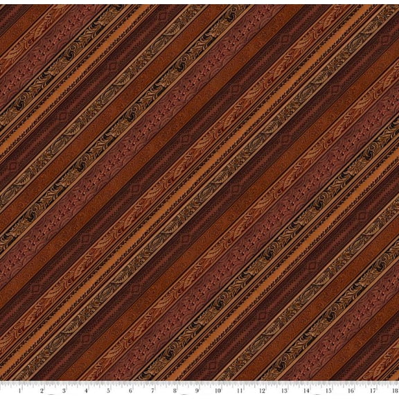 Cotton Spurs and Spirit Belts Leather Western Cowboy Braid Blank Quilting Cotton Fabric Print by the Yard (4526-39)