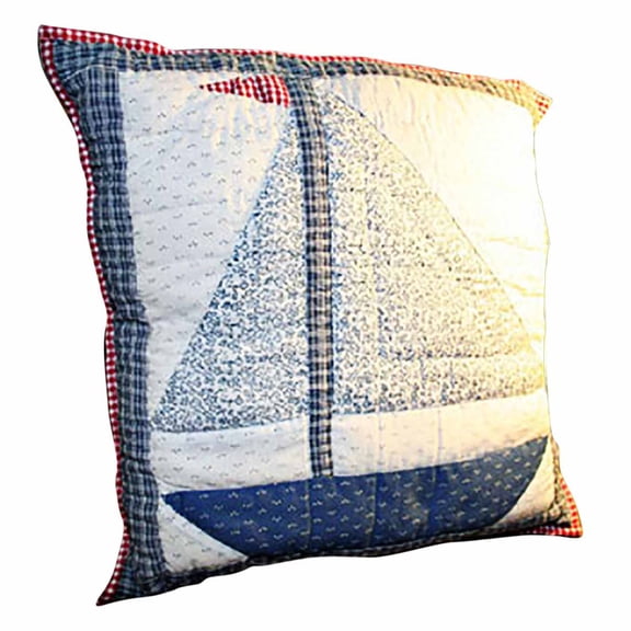 Cotton Square Pillow Lighthouse Blue 16" | Renovator's Supply