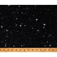 thumbnail image 1 of Cotton Stars Night Sky Starry Sky Galaxy Outer Space Black Cotton Fabric Print by the Yard (4SCI-1), 1 of 1