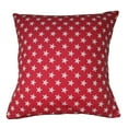 thumbnail image 1 of Cotton Stars Print Decorative Throw Pillow/Sham Cushion Cover Red, 1 of 3