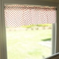thumbnail image 1 of Cotton Stars Print Window Valance 58" Wide Red Stars on White, 1 of 3