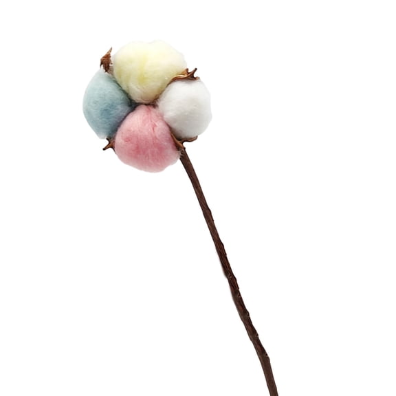 Cotton Stems Artificial Cotton Flowers Dried Cotton Picks Branches Farmhouse Rustic Floral Arrangement Vase Filler for Wedding Home Table Decor White 1 Stem