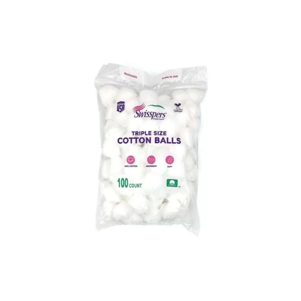 Cotton Sterile Balls 100% Premium Cotton Ball Pure Triple Size Luxury Sized Wool Soft and Absorbent for Skin Remedies - 1000 Pieces