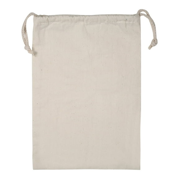Cotton Storage Bags - 5 Pcs Plain Cotton Drawstring Storage Bag for Household Travel 4 Sizes (Size : 22 * 28cm)