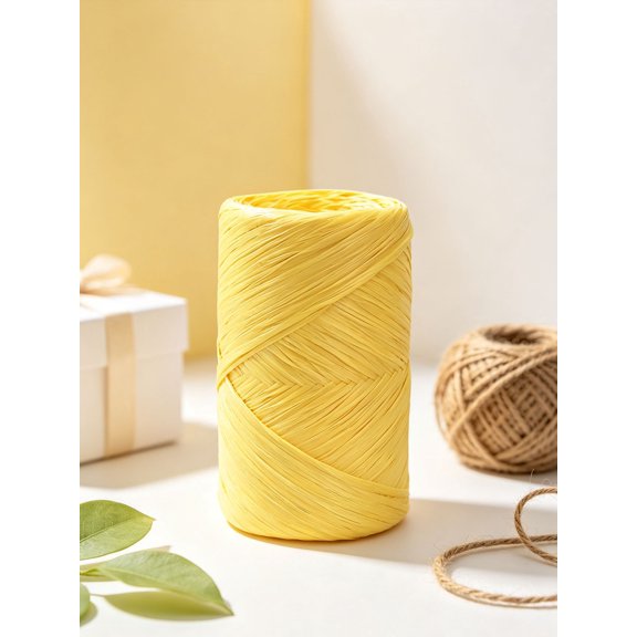 Cotton Straw Weaving Cord, Braided Thread for DIY Knitting and Craft Projects - Y