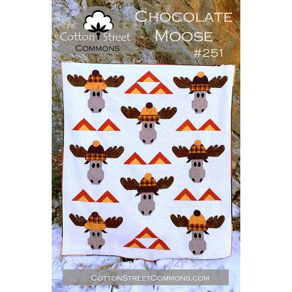 Chocolate Moose Quilt Pattern by Cotton Street Commons