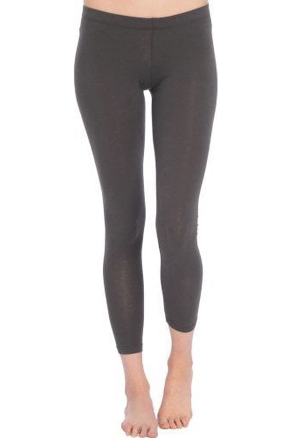 Cotton Stretch Ankle Length Leggings, S, Dark-Rust