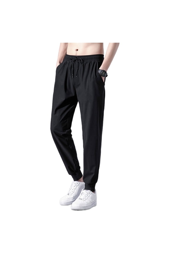 Cotton Stretch Sports Pants Gym Straight Leg Joggers Pants Sportswears Trousers Open Bottom with Pocket Casual Sweatpant