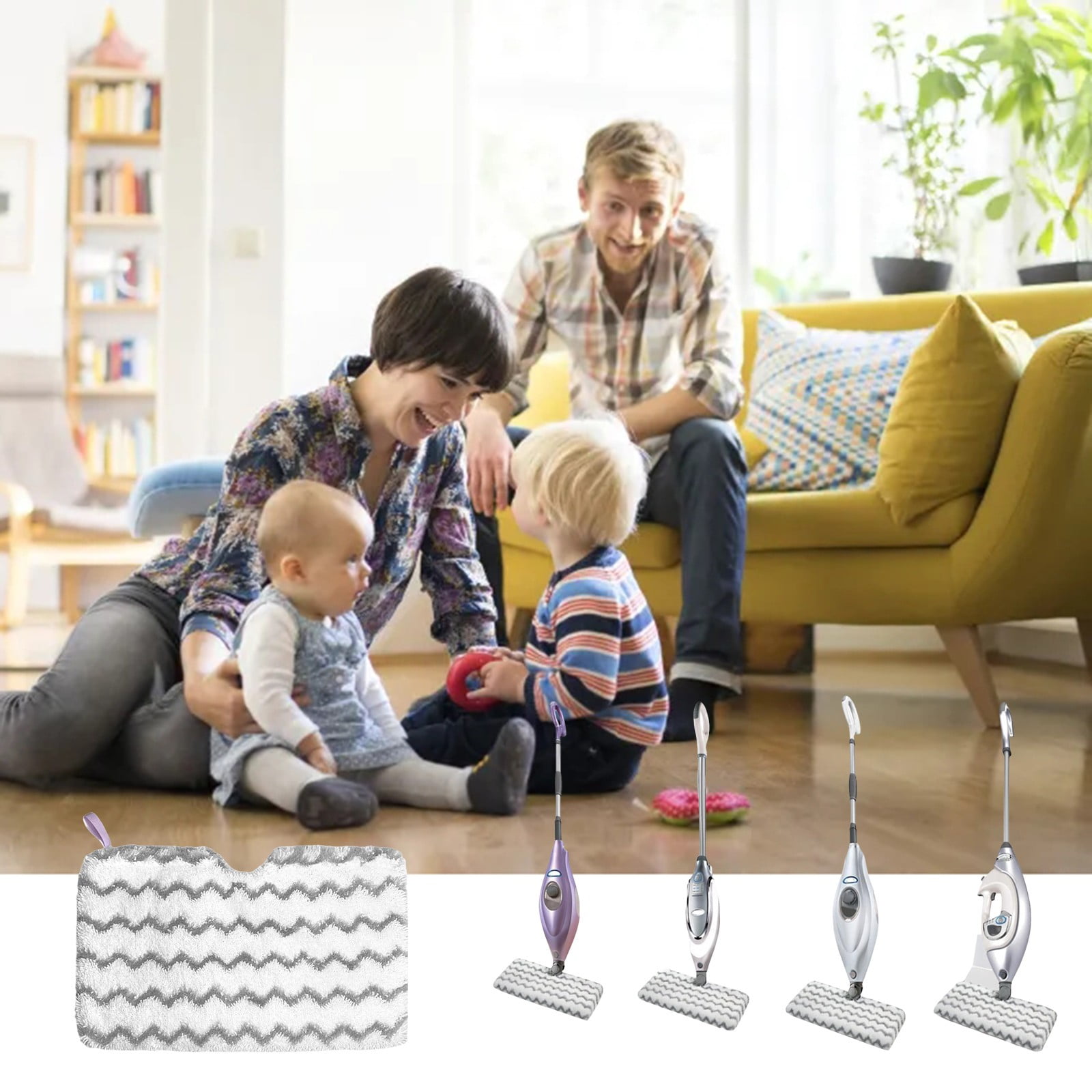 Cotton String Mops for Floor Cleaning Steam Pocket Mop Replacement Pads For S3500 Steam Pocket