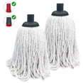 thumbnail image 1 of Cotton String Screw-on Replacement Head Compatible with O-Cedar, Fit All Standard American Threading Mop Handle, Cotton String Mops for Floor Cleaning (2 PCS, White), 1 of 8