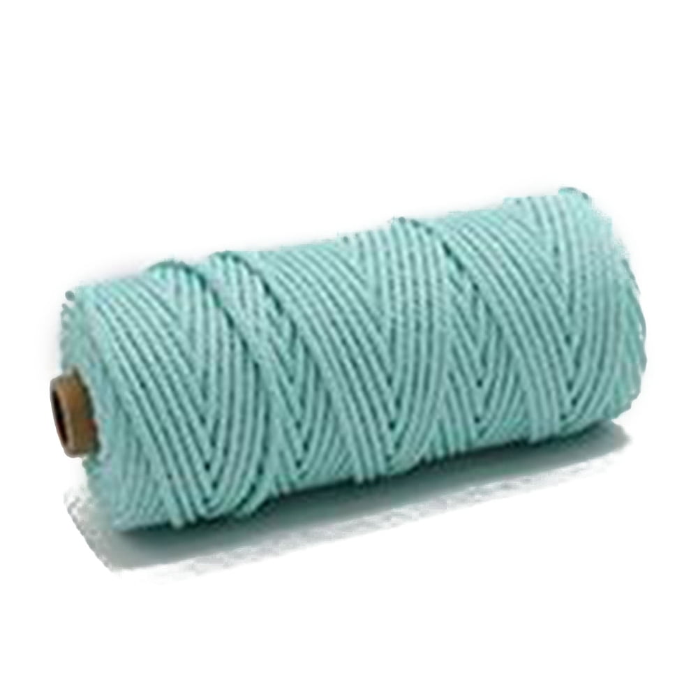 Cotton String Threads Macrame Cord Decorative String Threads for DIY Crafts Gift Wrapping and Jewelry Making Pale Turquoise 3mm about 109.36 Yards(100m)/Roll