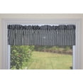 thumbnail image 1 of Cotton Stripe Window Valance 58" Wide 1 Inch Stripe Black and White, 1 of 3