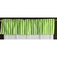 thumbnail image 1 of Cotton Stripe Window Valance 58" Wide 1 Inch Stripe Green, 1 of 1