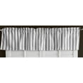 thumbnail image 1 of Cotton Stripe Window Valance 58" Wide 1 Inch Stripe Grey, 1 of 1