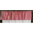 thumbnail image 1 of Cotton Stripe Window Valance 58" Wide 1 Inch Stripe Red, 1 of 1