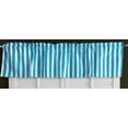thumbnail image 1 of Cotton Stripe Window Valance 58" Wide 1 Inch Stripe Turquoise, 1 of 1