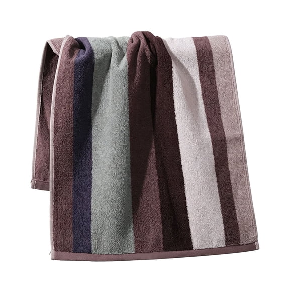 Cotton Striped Home Towel, Plush Thick Pool Towel, Oversized Fluffy Stripe Beach Towels Swimming Towel for Adults Mens Women, Suitable for Family Bathroom, Beach Outdoor Travel