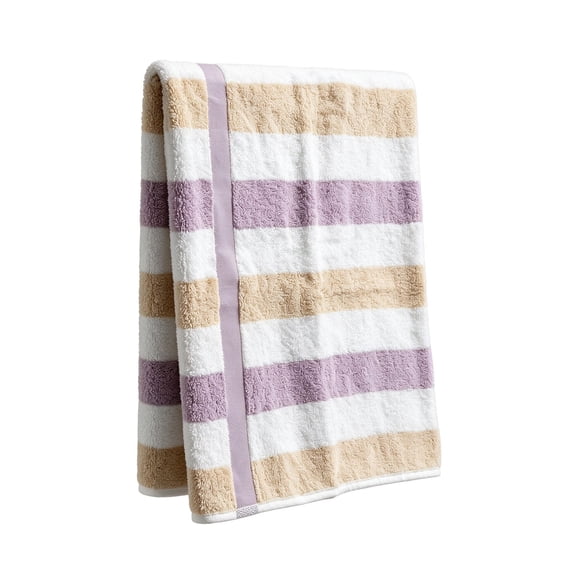 Cotton Striped Washcloth, Soft Absorbent Face Towel for Bathroom, Quick Dry Hand Towel 11.8"x23.6"