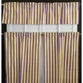 thumbnail image 1 of Cotton Stripes 3 Piece Window Valance Set (11 Colors), 1 of 11
