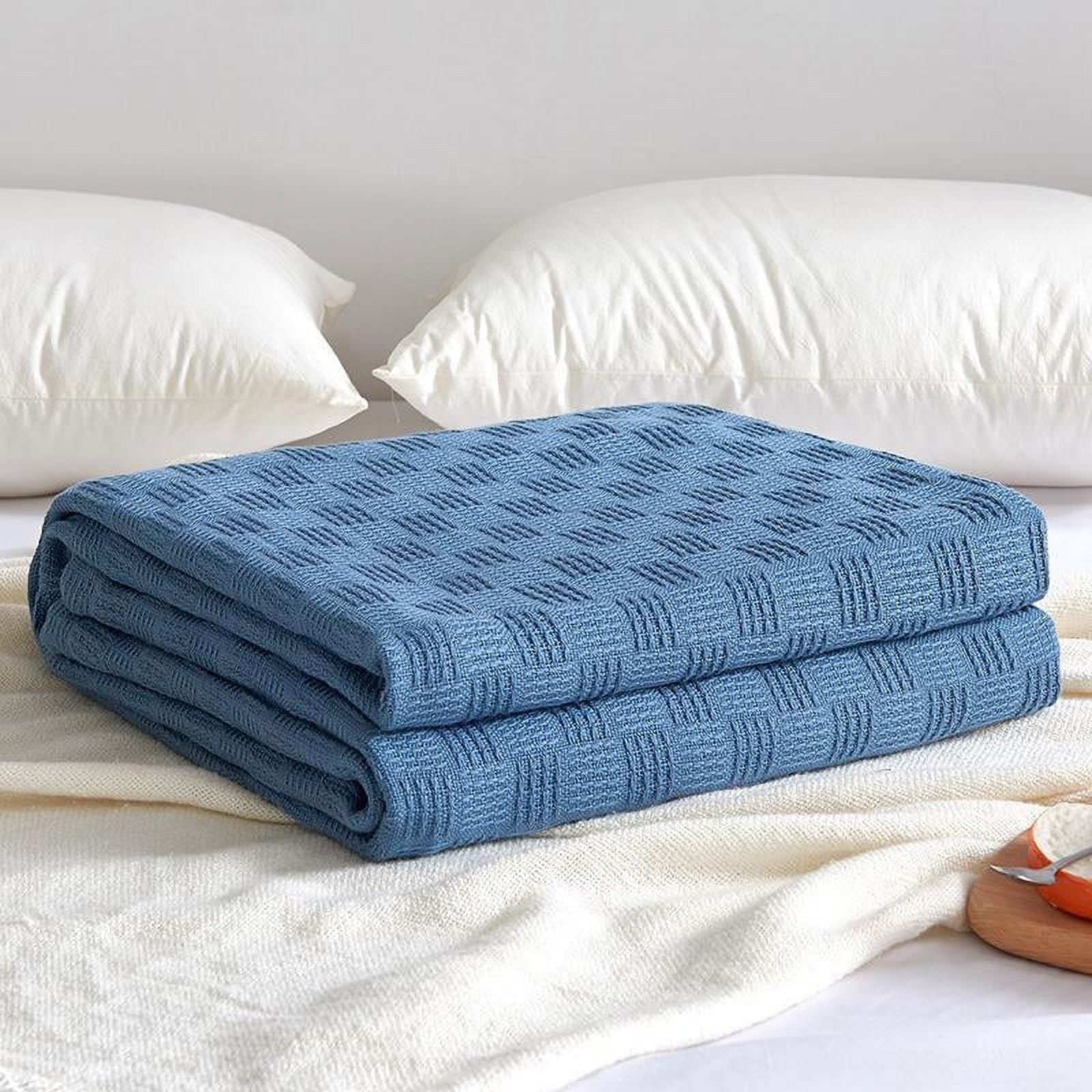 Cotton Summer Blanket Soft Breathable Thermal Blanket Lightweight