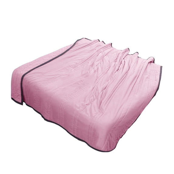 Cotton Summer Quilt, Breathable Lightweight Cool Quilt for All Seasons, 6 Solids Colors