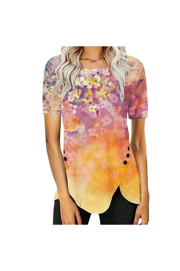 Cotton Summer Tops for Women 2025 Short Sleeve Shirts for Women Plus s for Women Golf