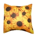 thumbnail image 1 of Cotton Sunflowers Print Floral Decorative Throw Pillow/Sham Cushion Cover, 1 of 3
