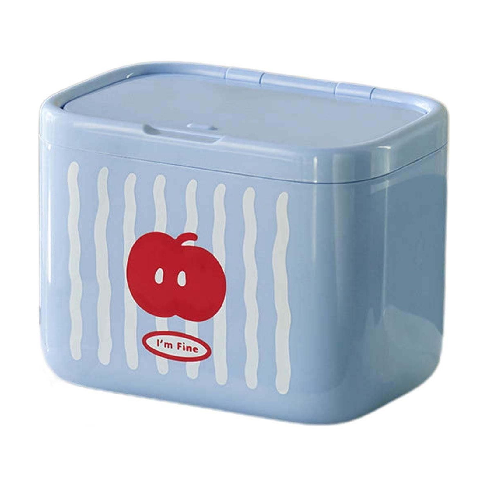 AkoSlale Clear Dual Compartment Storage Box – For Cotton Swabs, Makeup, Office Supplies, PS Material - View #8