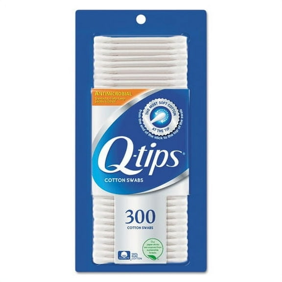 Cotton Swabs, Antibacterial, 300/pack | Bundle of 2 Packs