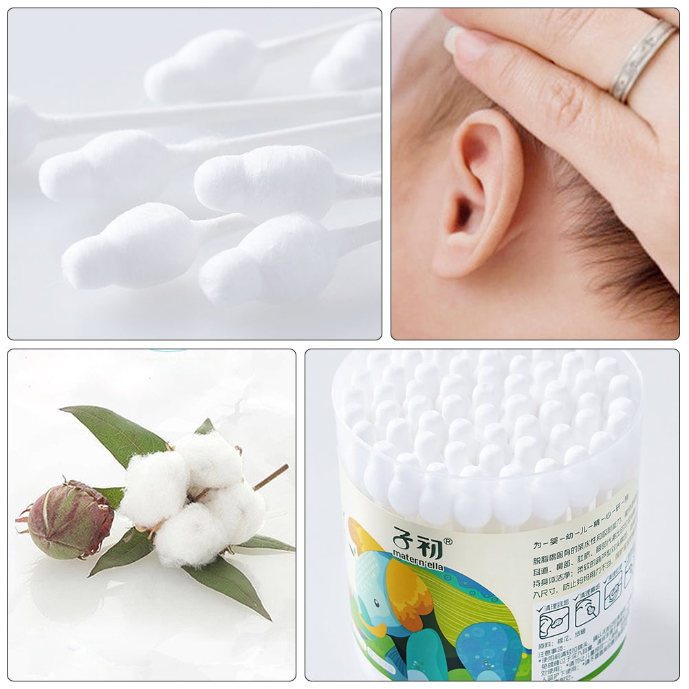 Cotton Swabs Buds Baby Swab Ear Cleaning Stick Makeup Tip Q Organic